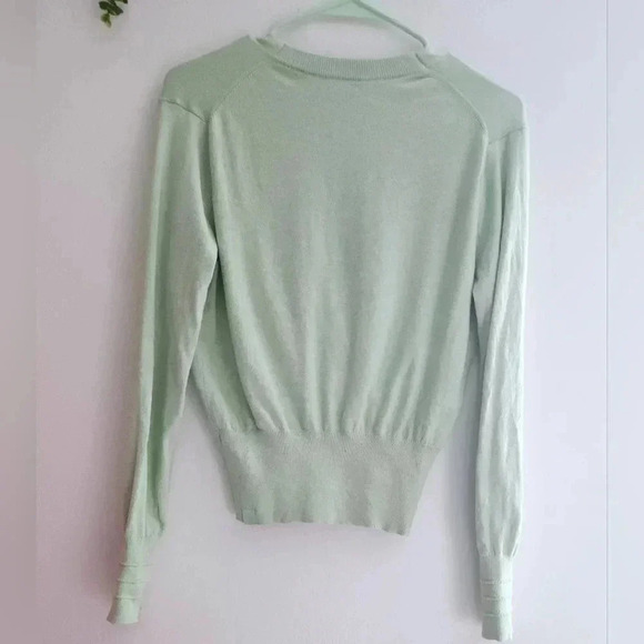 Lululemon Crossover Ribbed Waist Sweater Sage Sz  4 / Small - Picture 4 of 6
